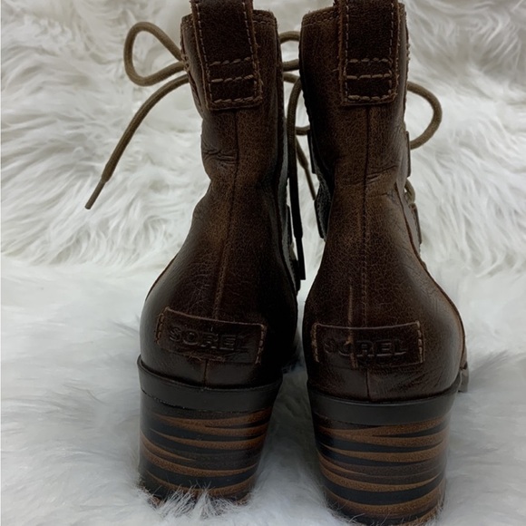 Sorel Addington Lace Up Heel Boots - Picture 6 of 12
